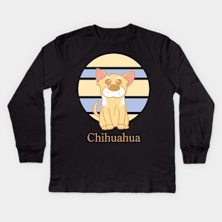 Cute Dogs illustrations - Chihuahua Kids Long Sleeve T-Shirt